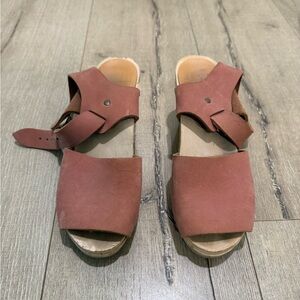 Bryr Emma Spanish Toe, High Heel, in Clay Nubuck (size 4)